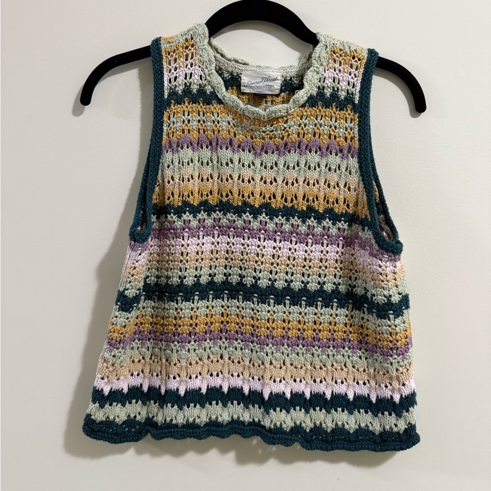 Universal Thread Multicolor Knit Top Y2K
